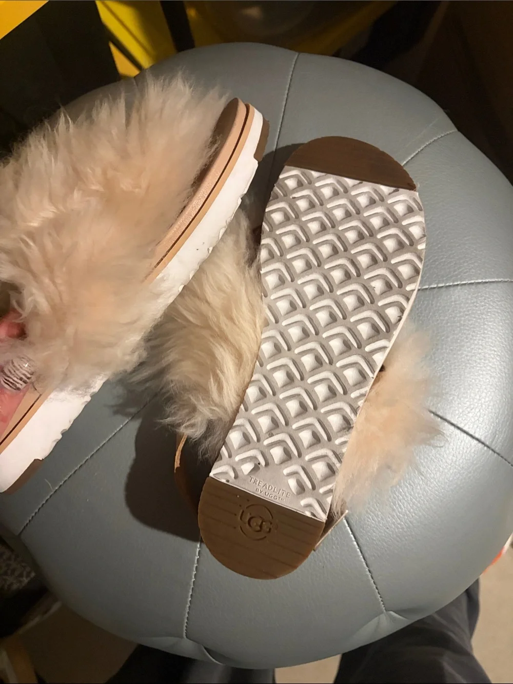 UGG Sheepskin Fur Slide Sandals
